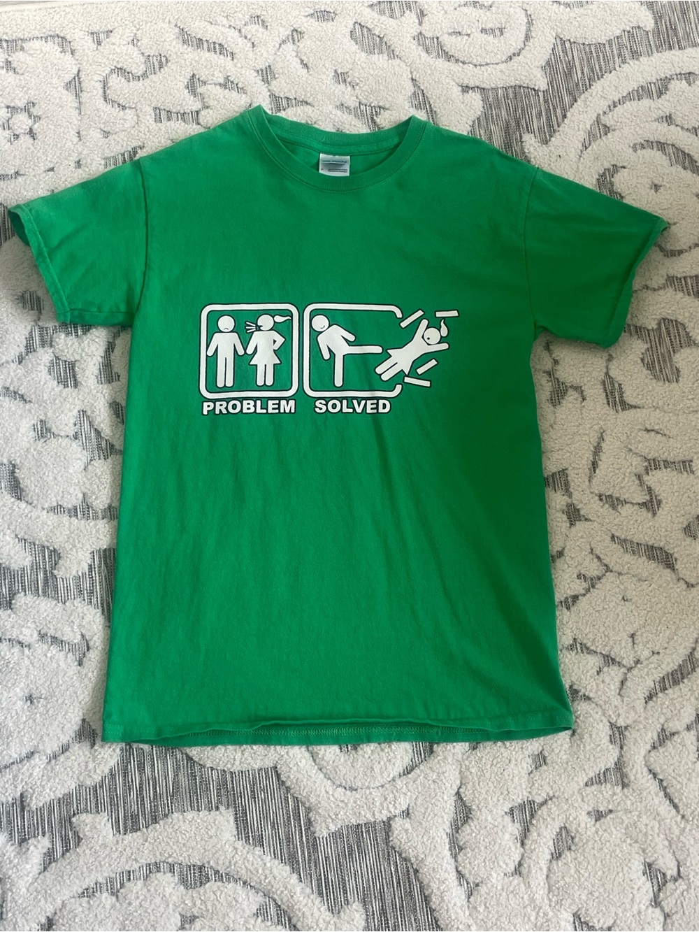 Teen size Bright Green Crewneck Tee